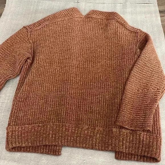 [L] Free People  Women's High Hopes Cardigan Brown - Picture 9 of 10